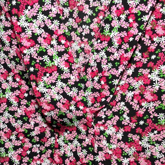 EUC Michael by Michael Kors floral blouse sz L - Picture 2 of 5